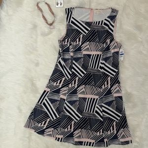 NWT Madison Jules XL Dress pattern asymmetrical